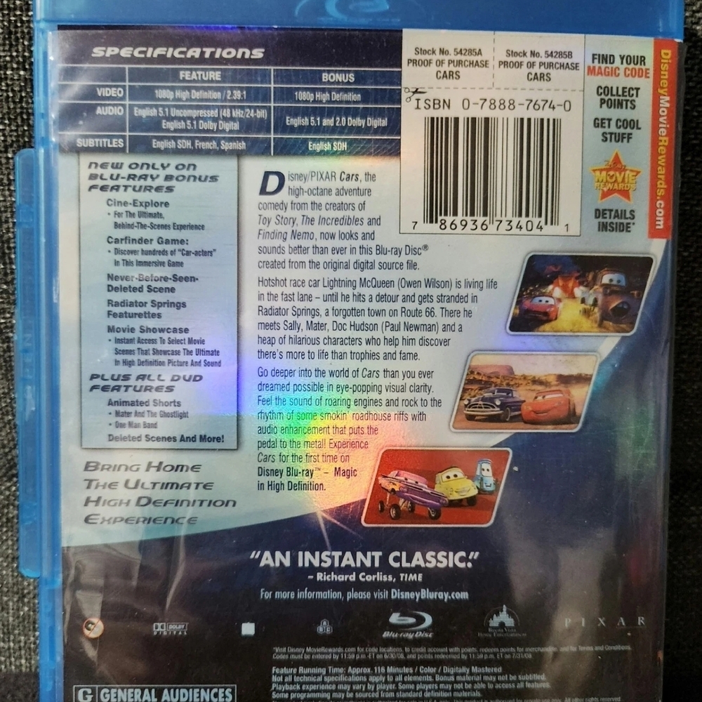 Cars Blu-ray - Picture 2 of 3
